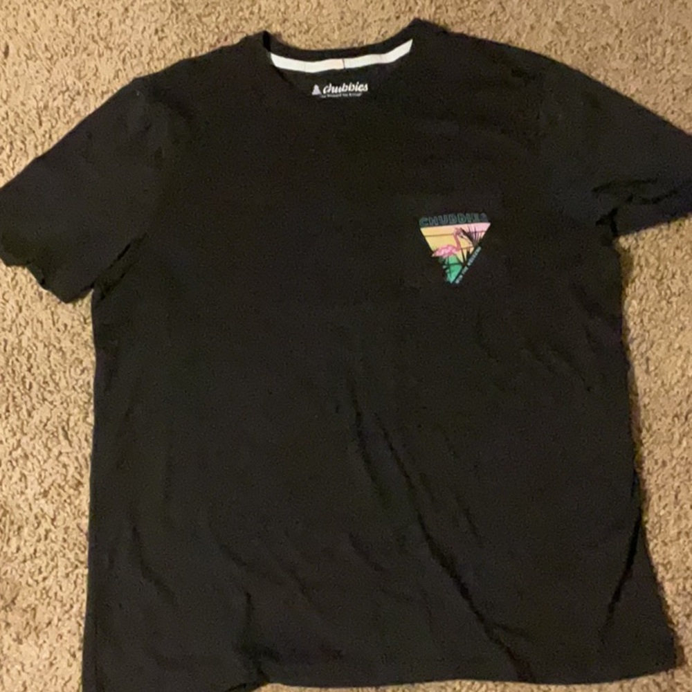 Chubbys brand short sleeve T-shirt - flamingo “win the weekend“
